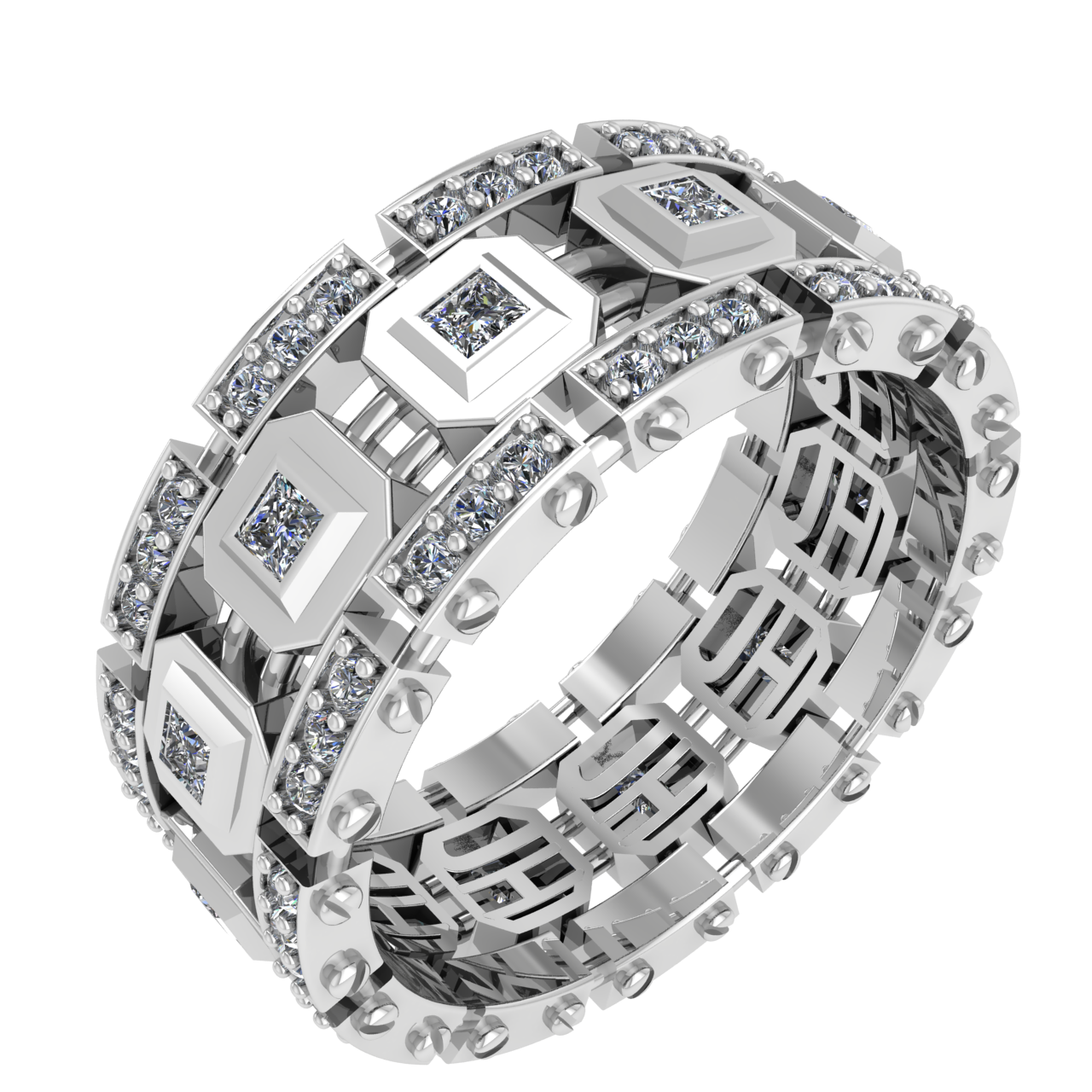 DIAMONDS HIP-HOP  MEN'S RINGS